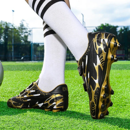 Nouveaux hommes enfants bottes de Football ultralégers garçons chaussures de Football professionnelles crampons antidérapant Match herbe chaussures d'entraînement livraison directe