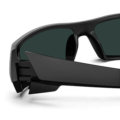 MAXJULI Z87 Polarized Sunglasses Men Wrap Around Sport Driving UV400 Retro Vintage Shield Safety Glasses 8231