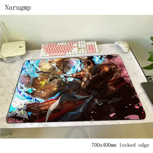 Tappetino mouse Overwatch 700x400x3mm, tappetino gaming anime con personalità per ufficio e notebook, tappetino da scrivania, regalo per ragazzo, pad mouse per giochi PC gamer