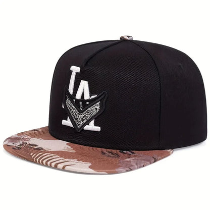 Unisex Los Angeles Embroidery Hip-hop Hats Spring Autumn Outdoor Adjustable Casual Baseball Caps Trucker Caps Sunscreen Hat