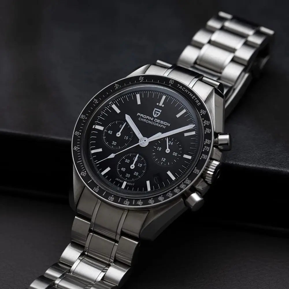PAGANI DESIGN 2026 New Men's Watches Top Luxury Quartz Watch For Men Auto Date Speed Chronograph AR Sapphire Mirror Wrist watch