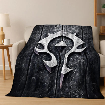 Coperta in flanella WOW World of Warcraft Arthas Demon Illidan Sylvanas, plaid morbido e confortevole per casa, camera da letto, letto, divano, copridivano, idea regalo