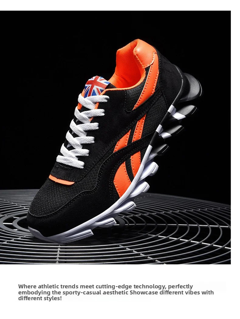men's and women's running shoes breathable casual sneakers anti-slip vibration comfortable walking shoes 38-46