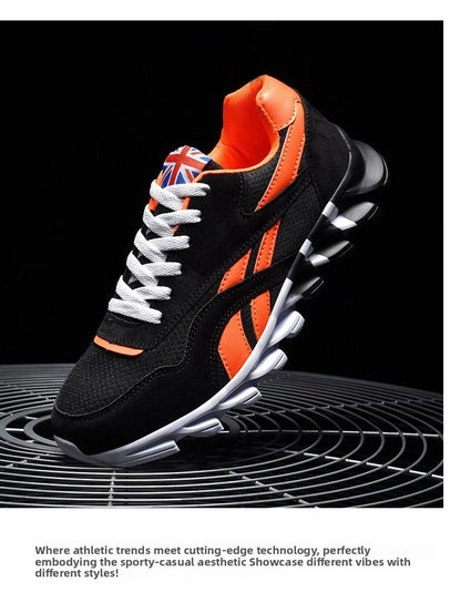 men's and women's running shoes breathable casual sneakers anti-slip vibration comfortable walking shoes 38-46