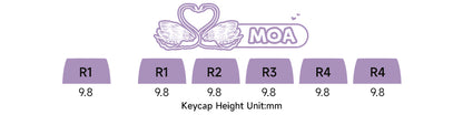 Akko MonsGeek MG108B Bun Wonderland Wireless Mechanical Keyboard MOG Profile RGB 108 Keys Full Size Hot Swap USB / 2.4G / BT 5.0