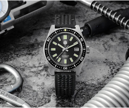 San Martin Official 41mm 62mas V4 Diver Men Watch NH35 Automatic Mechanical Watch Sapphire Glass 200m Waterproof Luminous SN0007